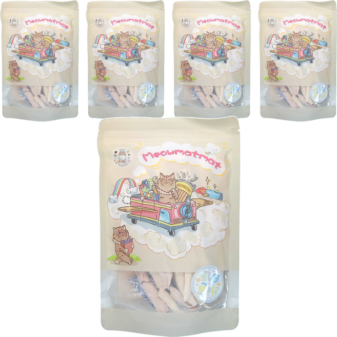 Meowmatmat 喵乜乜 凍乾, 無刺虱目魚, 100g, 5包