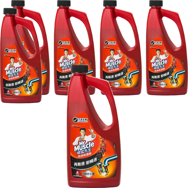 Mr Muscle 威猛先生 快速疏通劑, 960ml, 6瓶