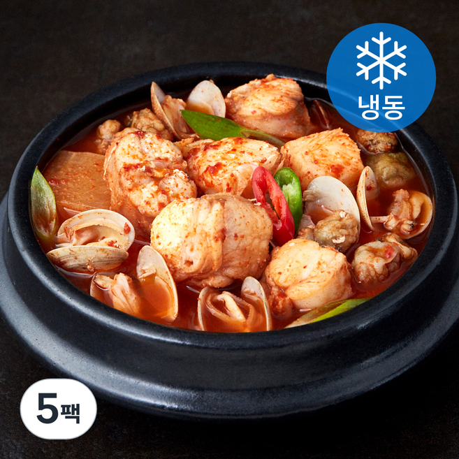 해슬로 얼큰 칼칼 아귀탕 (냉동), 5팩, 480g