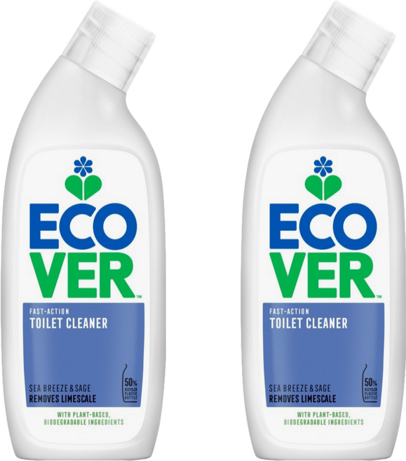 ECOVER 宜珂 馬桶清潔凝露 海洋 + 鼠尾草, 750ml, 2個