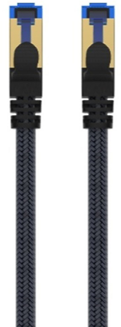 POLYWELL 寶利威爾 CAT8 40Gbps 超高速網路編織線 PW15-W48-D200, 50cm, 灰色, 1條