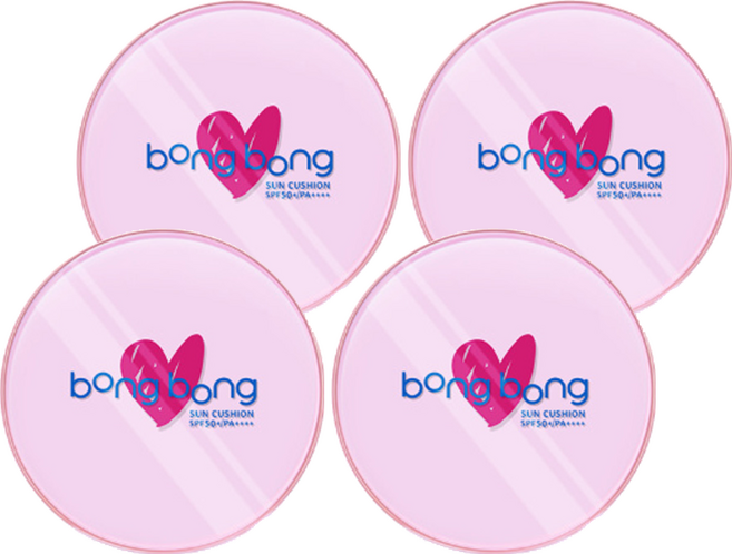 봉봉프랜즈 봉봉 썬쿠션 SPF50+ PA++++, 15g, 4개