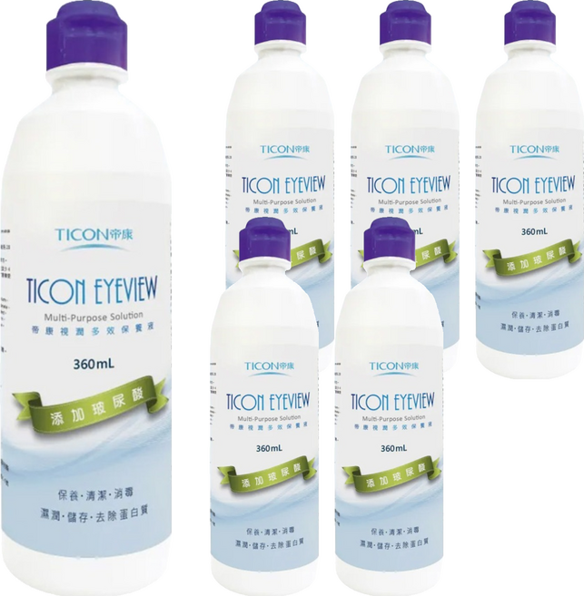 TICON 帝康 視潤多效保養液, 360ml, 6瓶