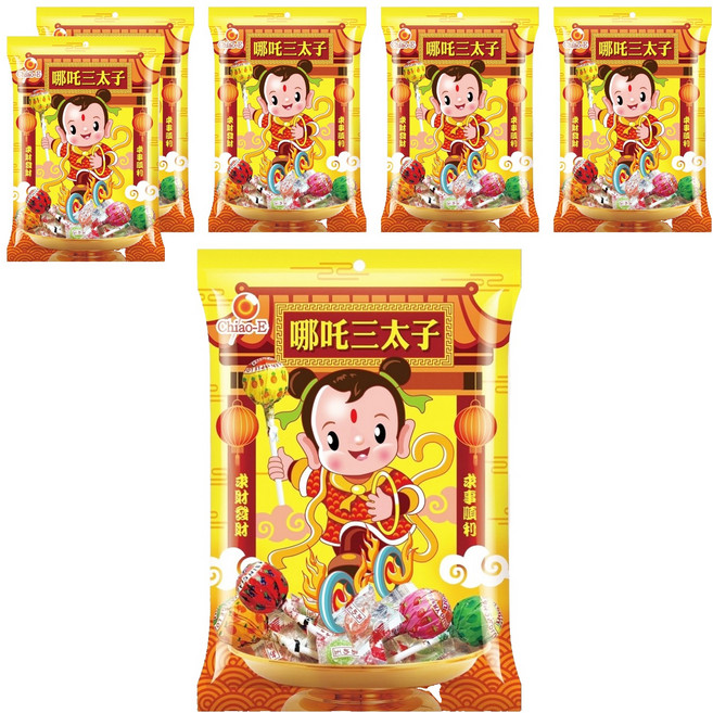 Chiao-E 巧益 哪吒三太子糖果, 145g, 6袋