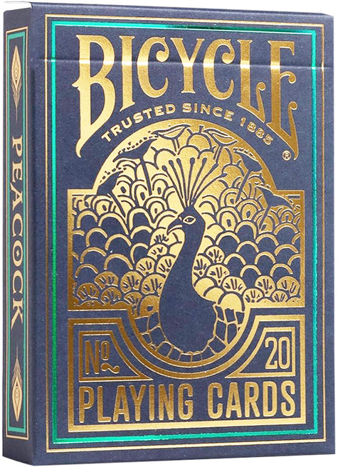 BICYCLE Playing Cards 單車撲克牌 14歲以上適用, 1盒, 孔雀