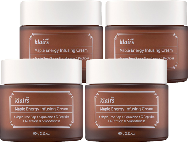 클레어스 메이플 에너지 인퓨징 크림, 60g, 4개
