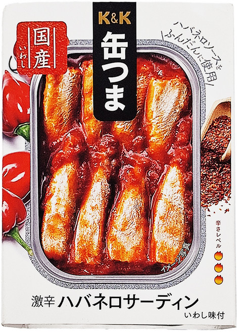 K&K 墨西哥辣椒沙丁魚 激辛, 225g, 1罐