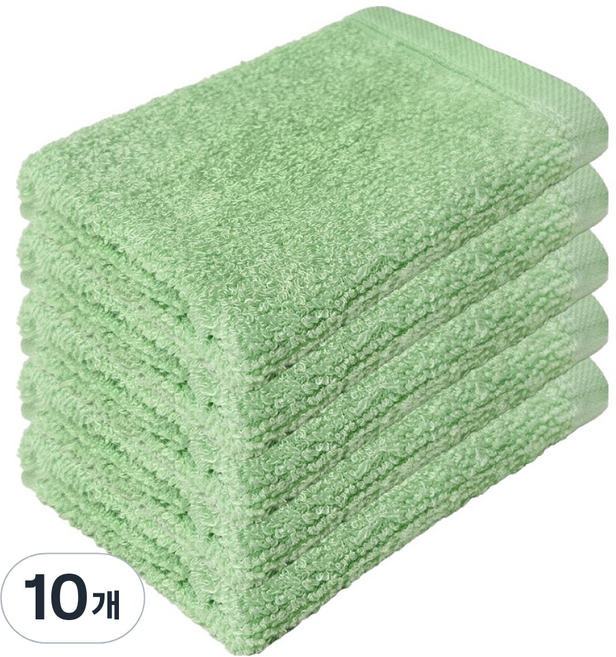 월드크린 만능 대나무 섬유 행주 그린, 10개