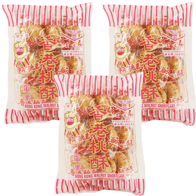 義香珍 香港桃酥, 300g, 3袋