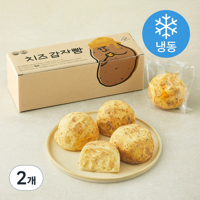 치즈 감자빵 (냉동), 120g, 5개입, 2개