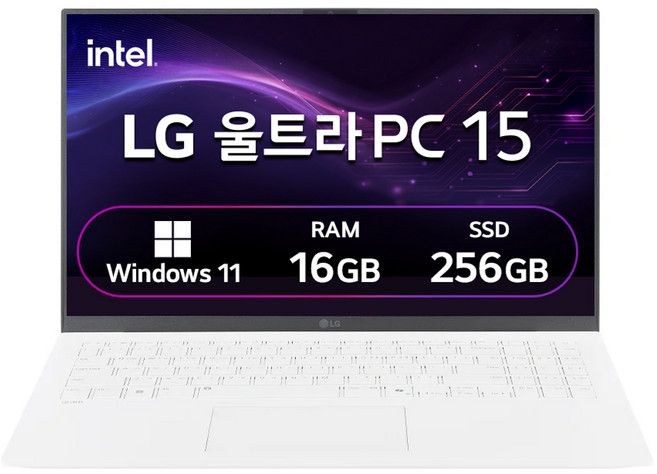LG전자 2024 울트라 PC 15 코어 Ultra5, 화이트, 256GB, 16GB, WIN11 Pro, 15UG50S-GP56KN