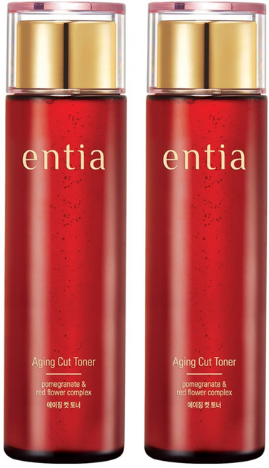 Entia 코리아나 에이징 컷 토너, 175ml, 2개