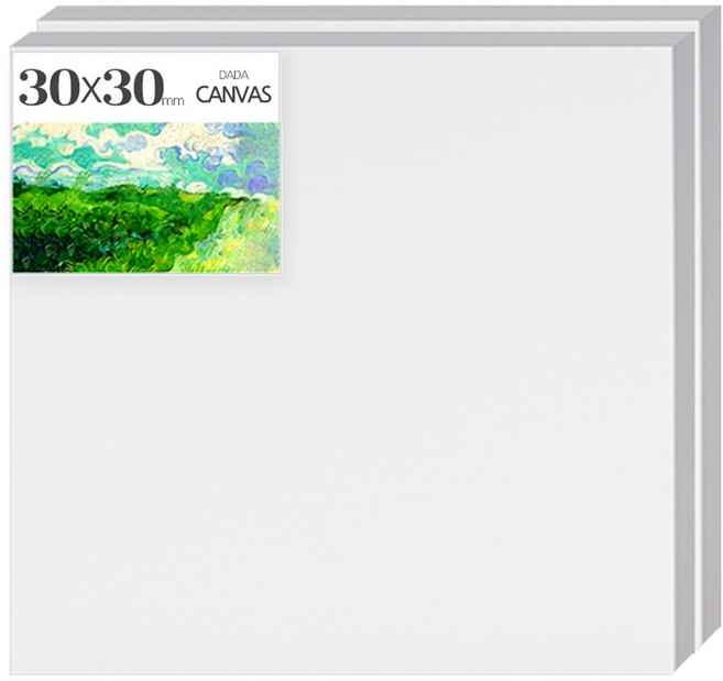 다다 면천 미술 캔버스 30 x 30 cm, 2개
