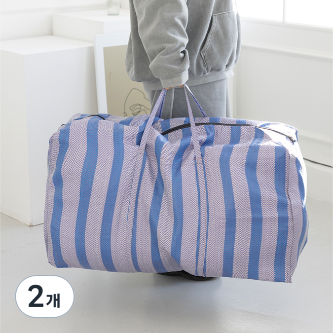 메이크마인 접이식 이불 보관 가방 특대형 이사가방 사입가방 120L, 혼합색상, 2개
