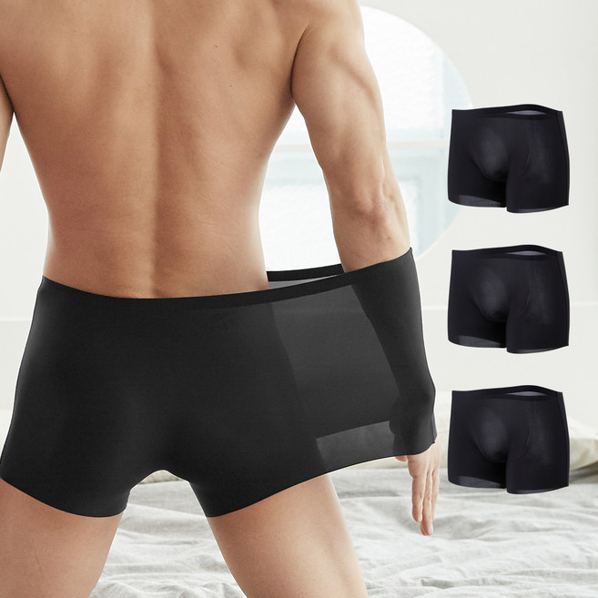 모그라미 남성용 스킨이즘 초경량 드로즈 분모자 팬티 3매 세트