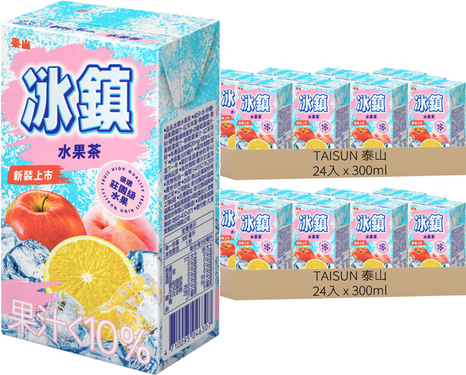 TAISUN 泰山 冰鎮 水果茶, 300ml, 48入