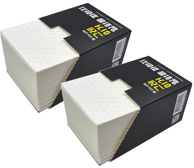 그레이거 일회용 파마종이 1000p, 블랙, 2개