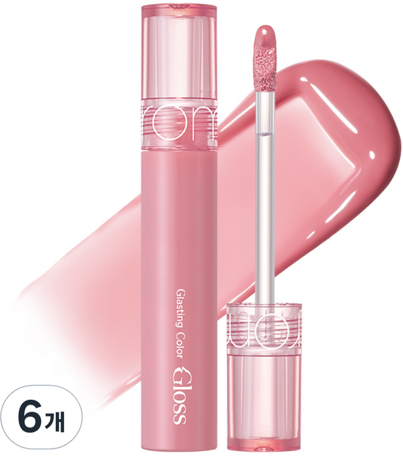 롬앤 글래스팅 컬러 글로스 립틴트, 01 피오니 발레, 6개