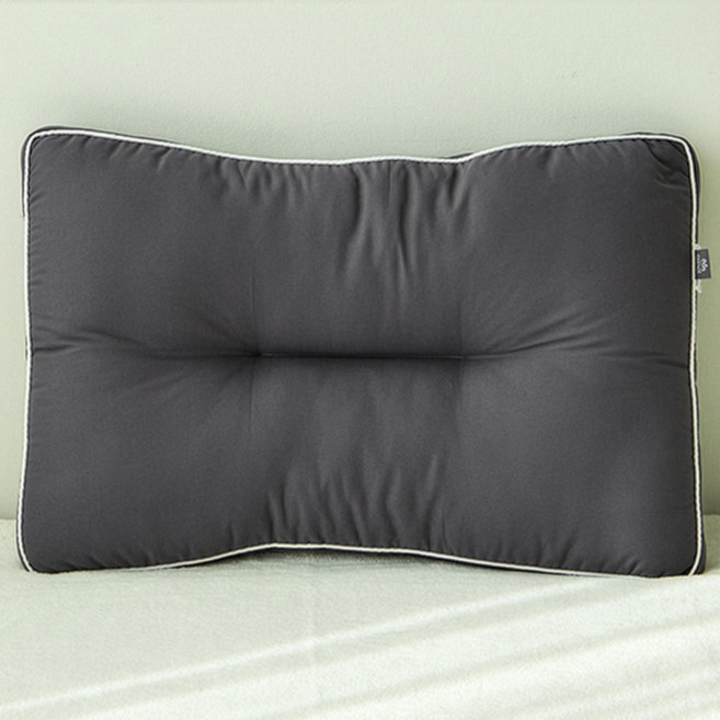 코멧 홈 커버가 필요없고 통째로 빨아쓰는 입체슬립 경추굽베개, 차콜, 1개
