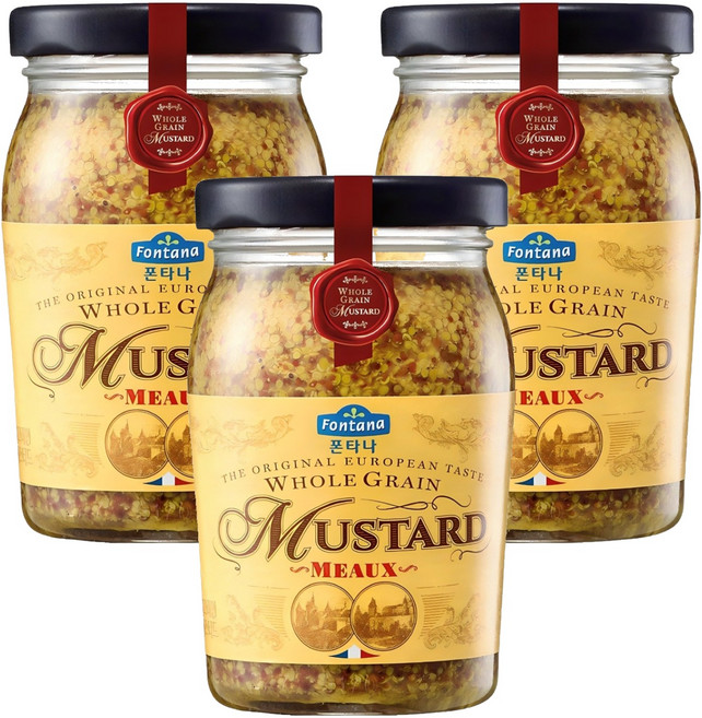 폰타나 홀그레인 머스타드, 200g, 3개