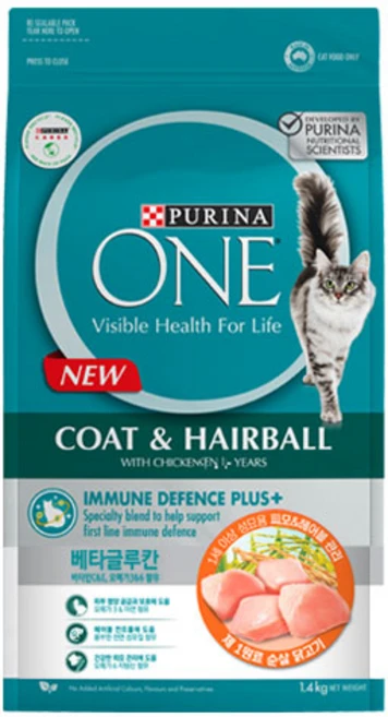 퓨리나원 캣 기능성 사료, 피부/피모, 1.4kg, 1개 - 쿠팡