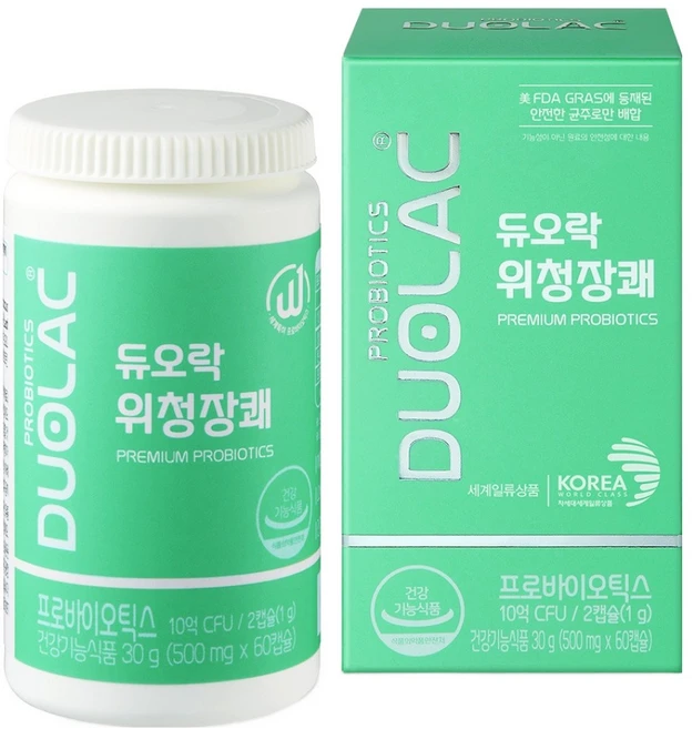 듀오락 위청장쾌 프로바이오틱스 유산균, 60정, 1개 - 쿠팡