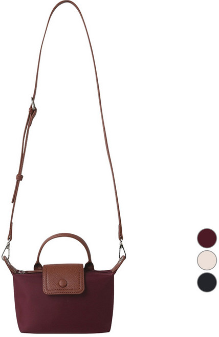 SHOOPEN 女款高密度尼龍翻蓋托特斜揹包 HPABCGAT02, 29 酒紅色