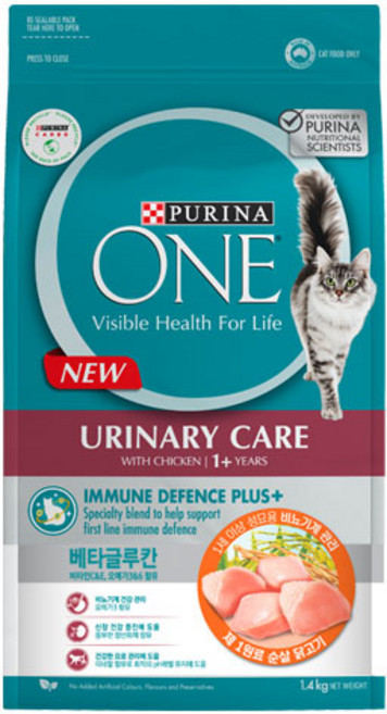 퓨리나원 캣 기능성 사료, 유리너리+결석, 1.4kg, 1개