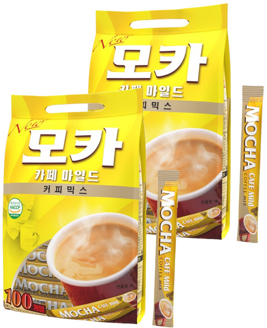 모카 카페 마일드 커피믹스, 12g, 100개입, 2개