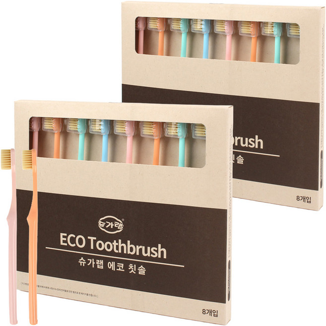 슈가랩 칫솔, 8개입, 2세트