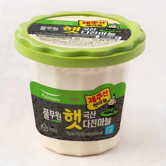 풀무원 다진마늘 용기, 260g, 1개