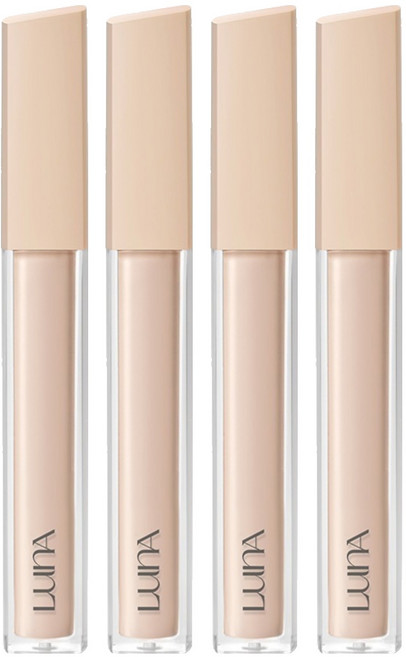 루나 롱래스팅 팁컨실러 픽싱 핏 7.5g, 1호 바닐라, 4개