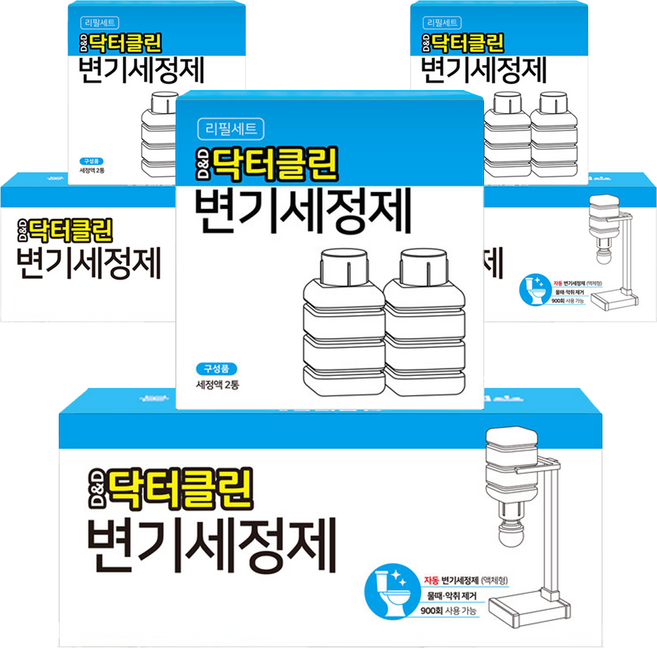 디앤디 닥터클린 변기세정제 본품 + 리필용액 2개, 3세트