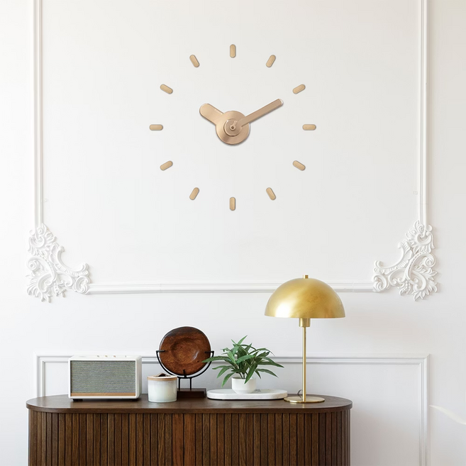 On-Time 壁貼掛鐘 19~24吋, 金色