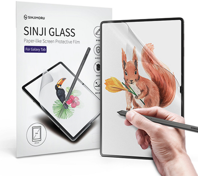 신지모루 종이질감 태블릿 액정보호필름, 1개
