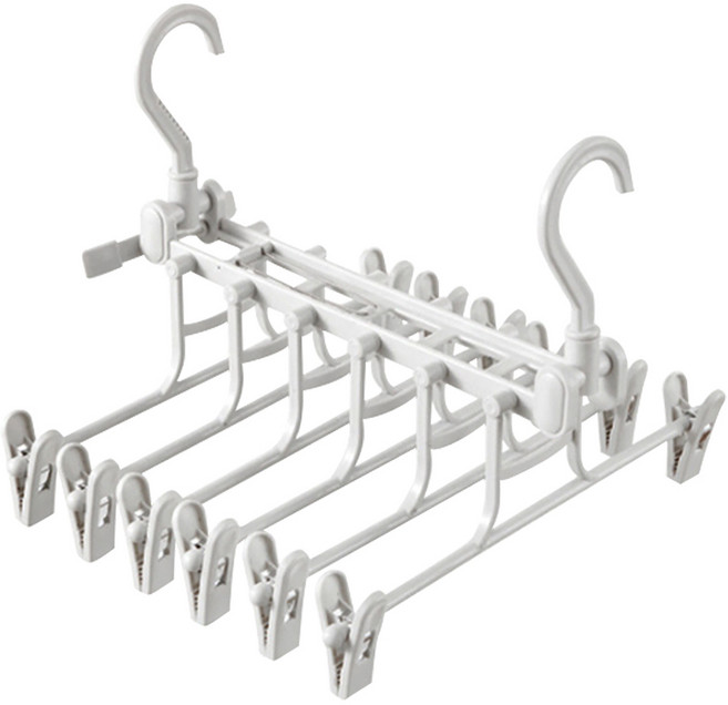 글랑앤 6단 논슬립 바지걸이, 그레이, 1개