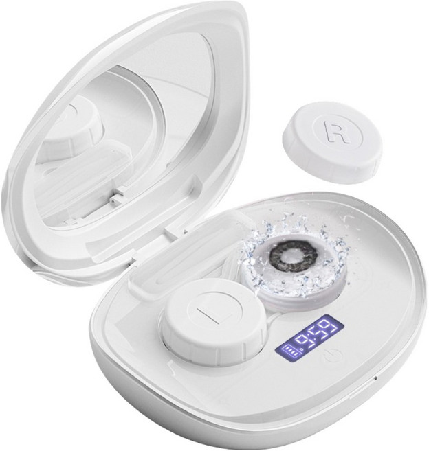 셀루미 4모션 무선 음파 진동 3세대 렌즈 세척기 SEL-ULC540L, 크림 화이트, 1개