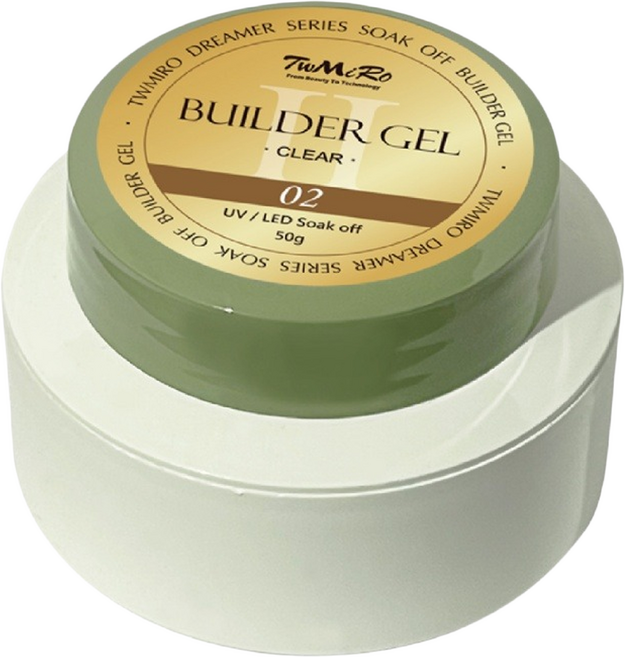 TwMiRo 米蘿 夢想家 低溫細緻延長建構膠, 2號 Clear, 1個, 50g