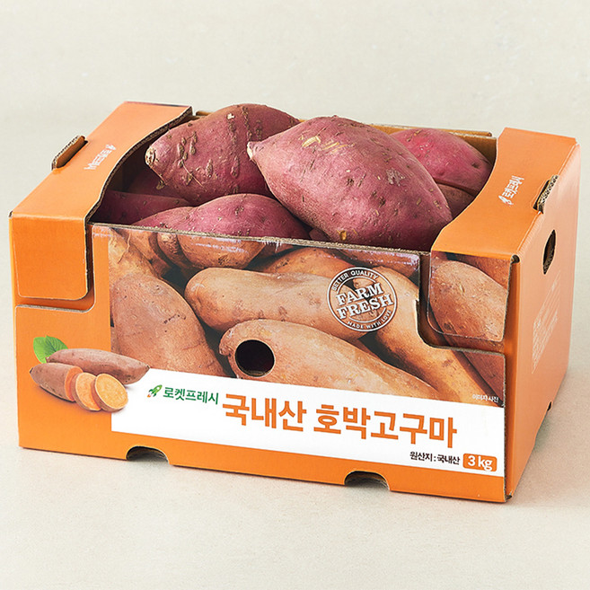 국내산 호박고구마, 3kg, 1개