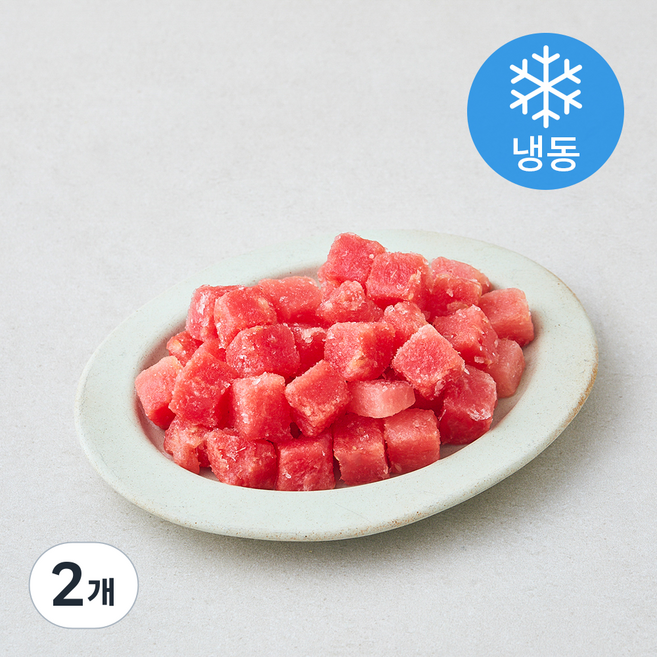 아침과저녁 수박 다이스 (냉동), 2개, 1kg