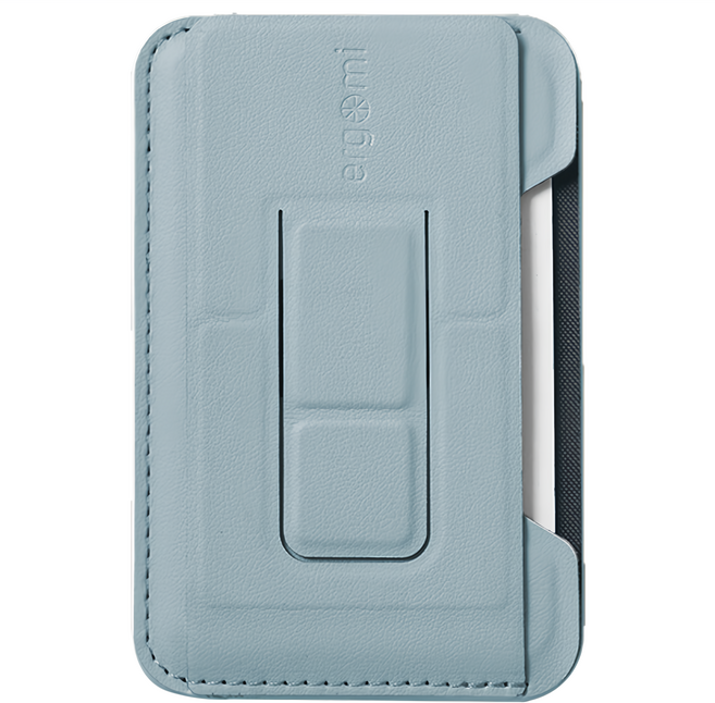 ergomi Hebe雙磁圈側開卡夾支架, 蘇打藍, 1個