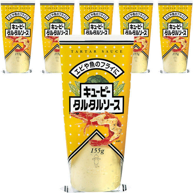 큐피 타르타르 소스, 155g, 6개