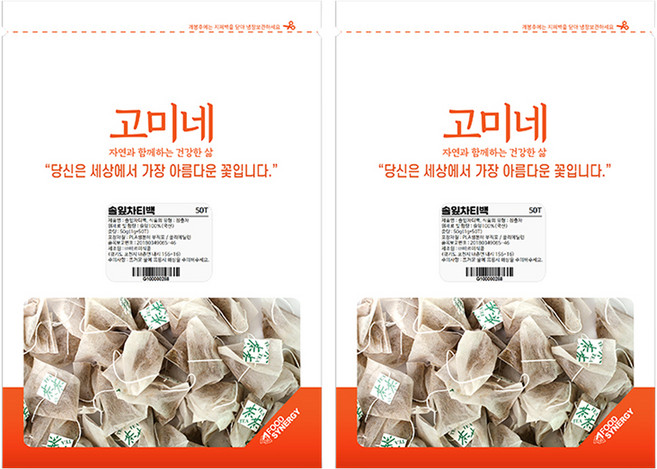고미네 솔잎 티백, 1g, 50개입, 2개