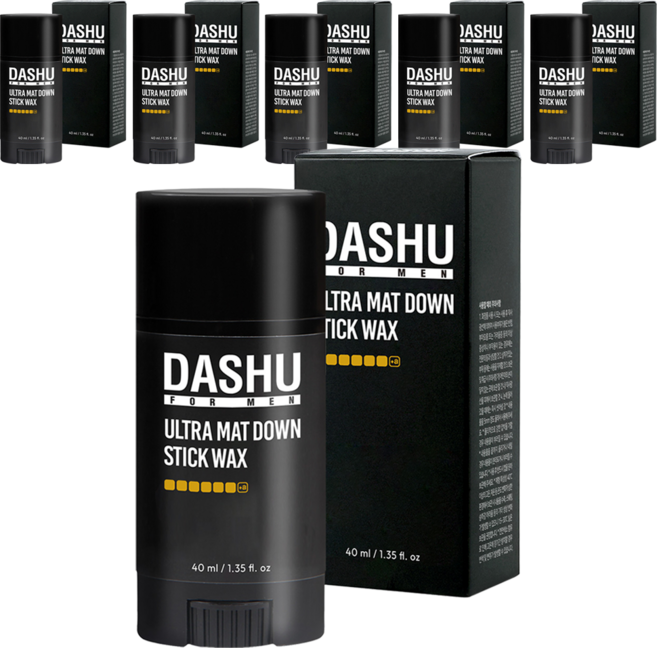 DASHU 男士專用 Premium Ultra Matte 服貼髮蠟棒, 40ml, 6個