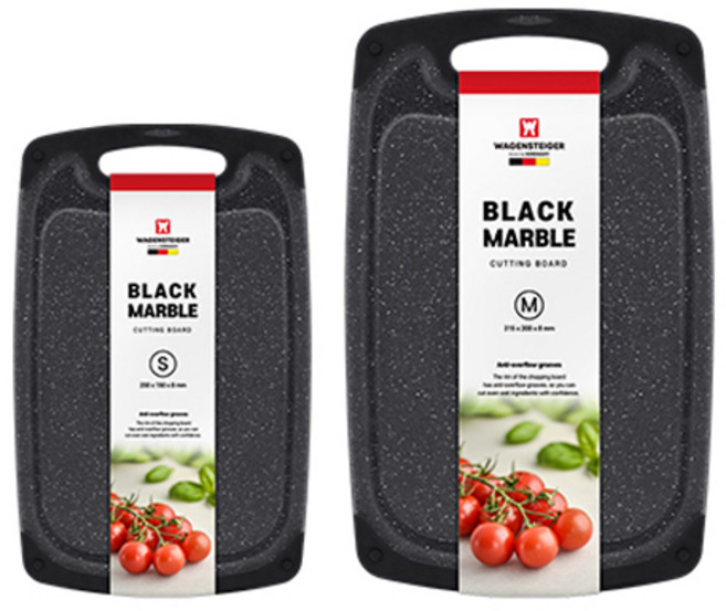 바겐슈타이거 블랙 마블 도마, 1세트, 소 + 중