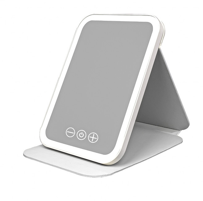 三色光LED折疊化妝鏡, 白色