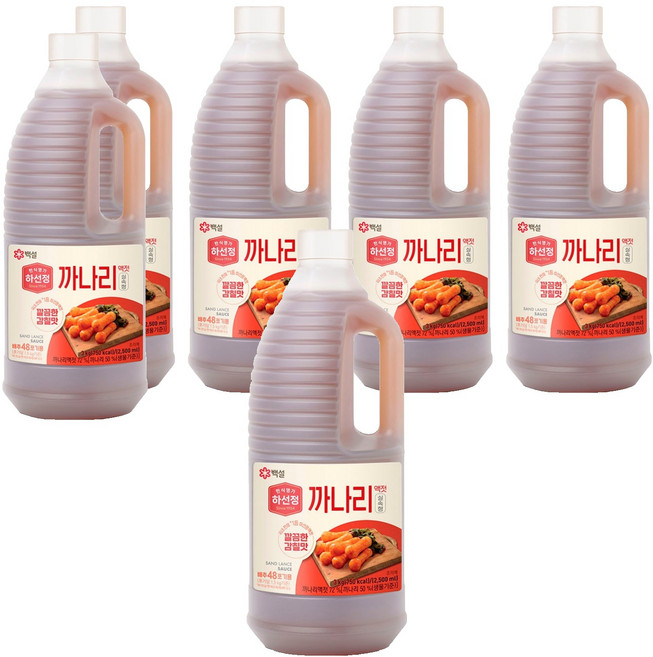 하선정 까나리액젓 알뜰형, 3kg, 6개