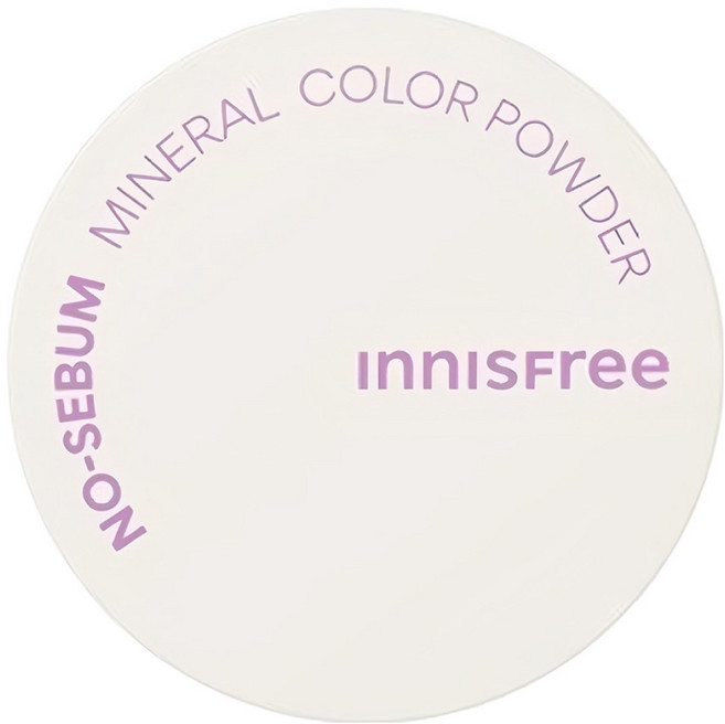 INNISFREE 台灣公司貨 無油無慮繽紛蜜粉 5g, 紫色, 1個