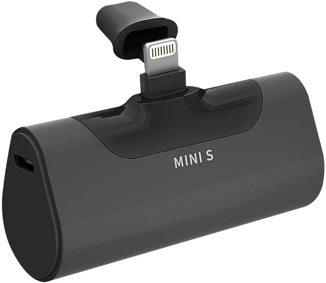 HONG JIN 宏晉 口袋型行動電源 4500mAh USB-C, HJ-MINI S, 爵士黑