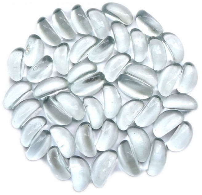 아쿠아비 유리구슬 자갈세트 1kg, 투명, 1세트